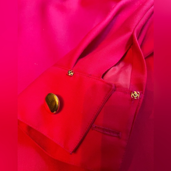 Vintage Richard Warren Electric Pink 80's Wool Midi Dress🖤 - Picture 5 of 15